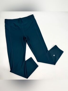 Sweaty Betty Leggings Womens XXL Teal High Waisted Yoga Gym Workout Pants